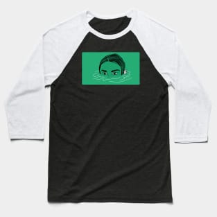 Turquoise face Baseball T-Shirt